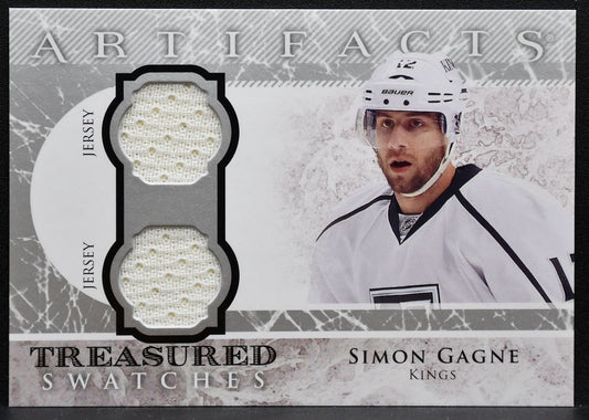 2012-13 Upper Deck Artifacts Treasured Swatches Simon Gagne Kings Jersey 4881