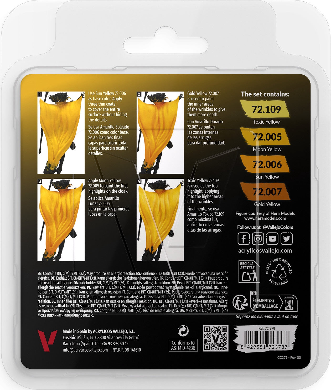 Vallejo Game Color Set Yellow