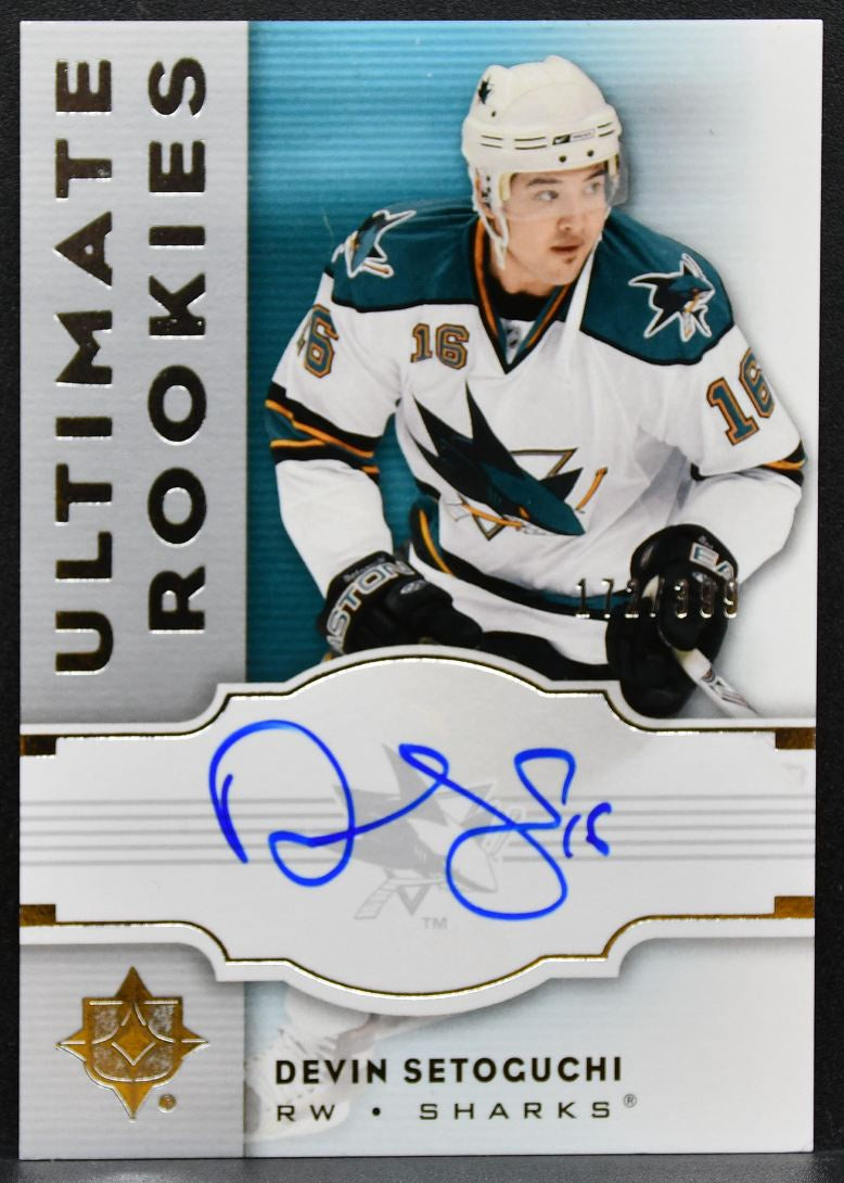 2007-08 Upper Deck Ultimate Collection Rookies Setoguchi 146 Sharks RC Auto 1352
