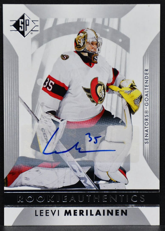 2023-24 SP Rookie Authentics Leevi Merilainen 127 Ottawa Senators RC Auto