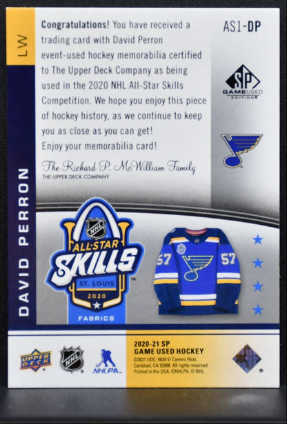 2020-21 SP Game Used NHL All-Star Skills Fabrics 1st Year Perron Jersey 3094