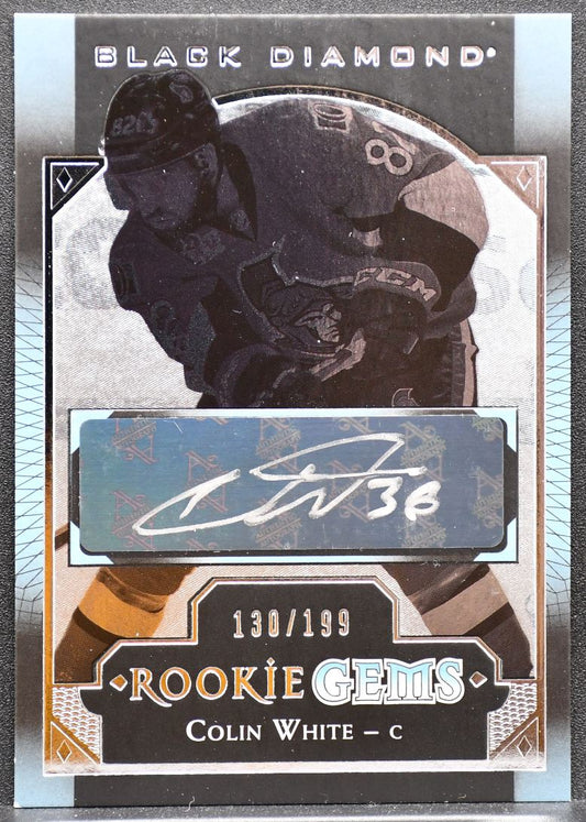 2017-18 Upper Deck Black Diamond Rookie Gems Auto Colin White RG-CW RC Auto 5379