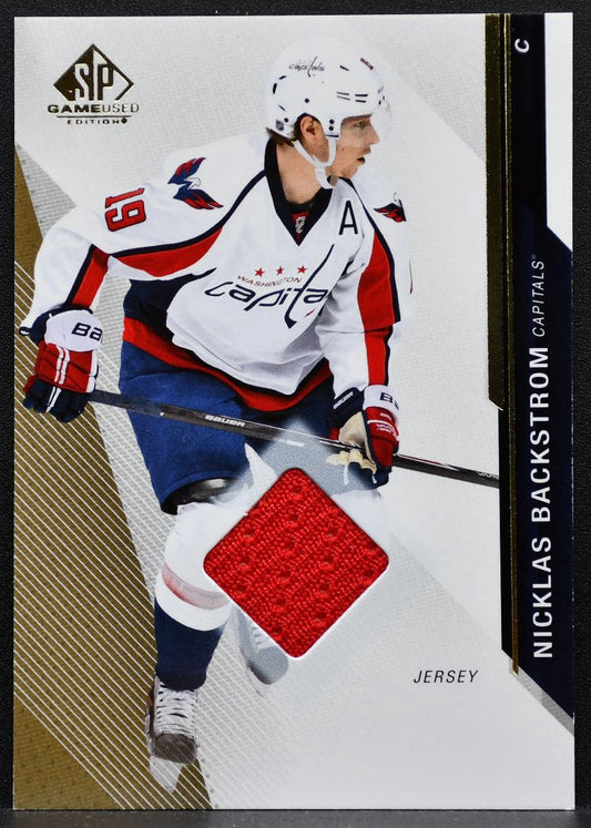 2014-15 UD Ultimate Collection Base Memorabilia Nicklas Backstrom Jersey 9600