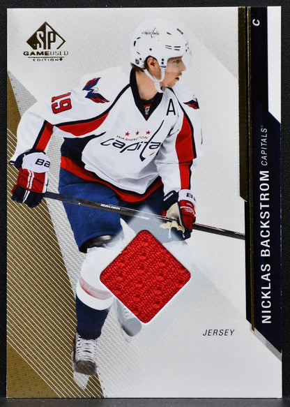 2014-15 UD Ultimate Collection Base Memorabilia Nicklas Backstrom Jersey 9600