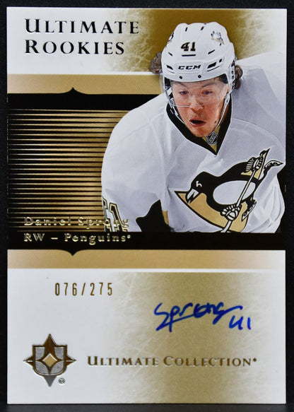 2015-16 UD Ultimate Collection 2005-06 Sprong 05-DA Penguins Auto 076/275 7761