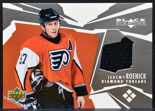 2003-04 Upper Deck Black Diamond Threads Jeremy Roenick DT-JR Flyers Jersey 6309