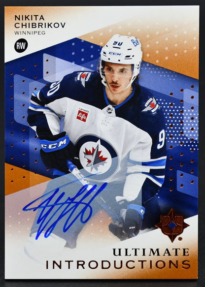 2024-25 UD Ultimate Collection Introductions Auto Nikita Chibrikov Jets RC Auto