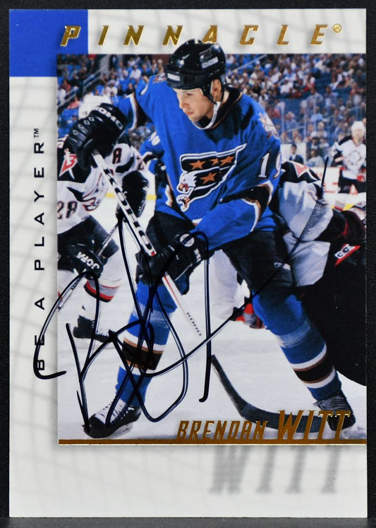 1997-98 Pinnacle Be a Player Autographs Brendan Witt 162 Auto 4808