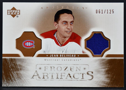 Maillot UD Artifacts 2005-06 Frozen Artifacts Copper Jean Beliveau FA-JB 061/125