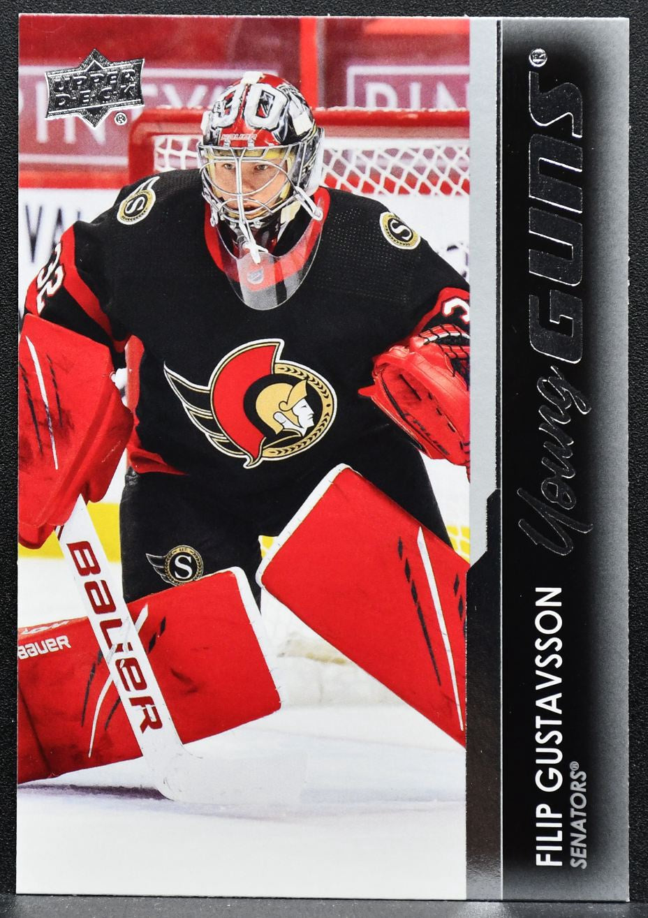 2021-22 Upper Deck Series 1 Young Guns Filip Gustavsson 225 Senators RC 3772