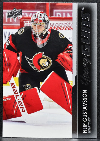 2021-22 Upper Deck Series 1 Young Guns Filip Gustavsson 225 Senators RC 3772