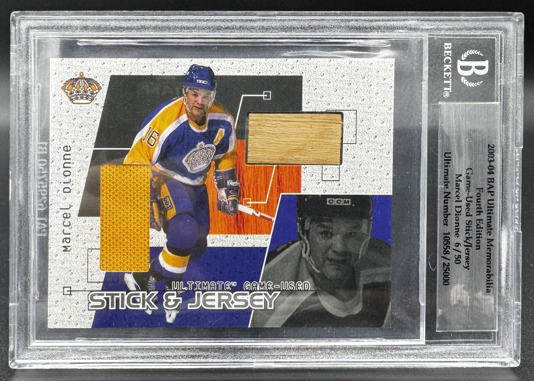 2003-04 Bap ultimate Memorabilia 4th edition Marcel Dionne Los Angeles Kings /50