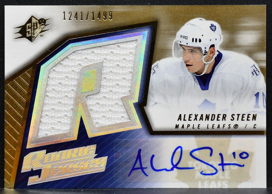 2005-06 SPx Jersey Auto Alexander Steen Maple Leafs RC Auto Jersey 9136