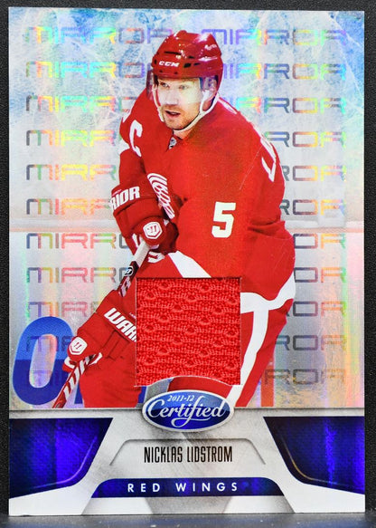 2011-12 Panini Certified Mirror Blue Nicklas Lidstrom 51/99 Jersey 6243