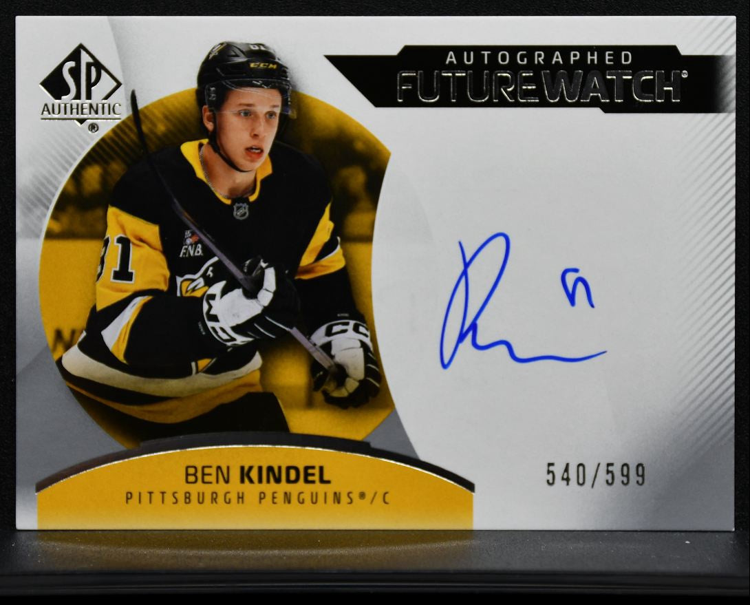 2025-26 SP Authentic Future Watch Auto Horizontal Kindel RC Auto 540/599 9713