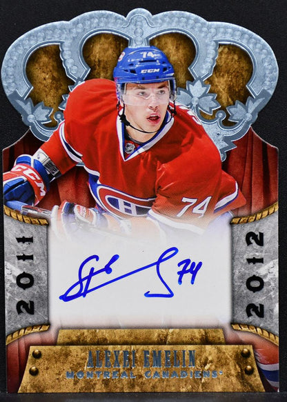 2011-12 Panini Crown Royale Alexei Emelin 154 Montreal Canadiens RC Auto