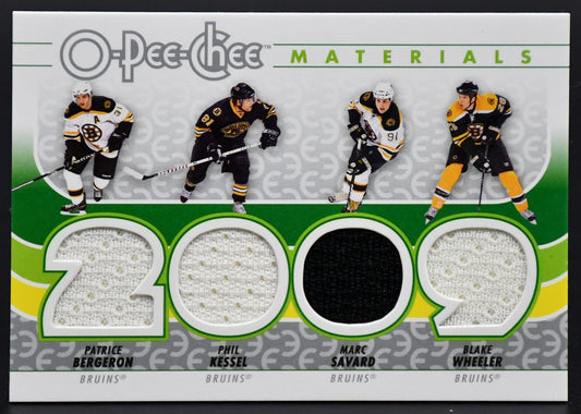 2009-10 OPC Materials Wheeler/Savard/Bergeron/Phil Kessel J-BEES Jersey
