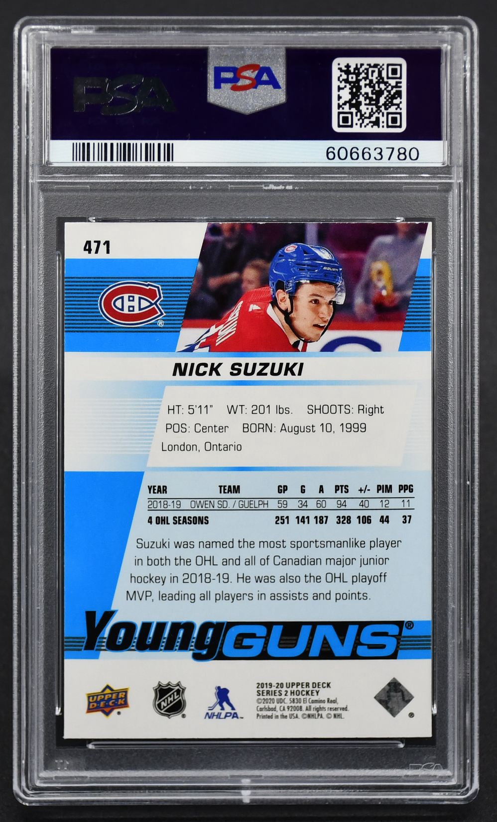 Série UD 2019-2020 - Jeunes talents Nick Suzuki 471 RC