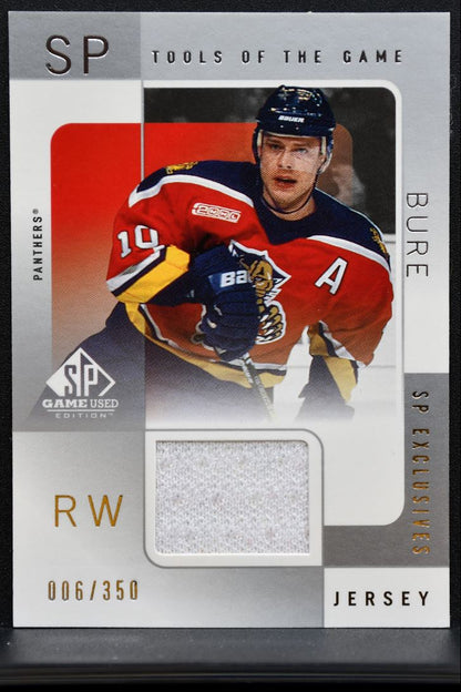 2000-01 SP Game Used Tools of the Exclusives Pavel Bure 006/350 Jersey 1051