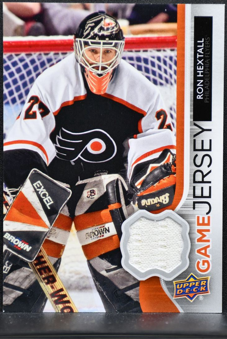 2014-15 UD Series 1 Game Jerseys Ron Hextall GJ-RH Flyers Jersey 9684