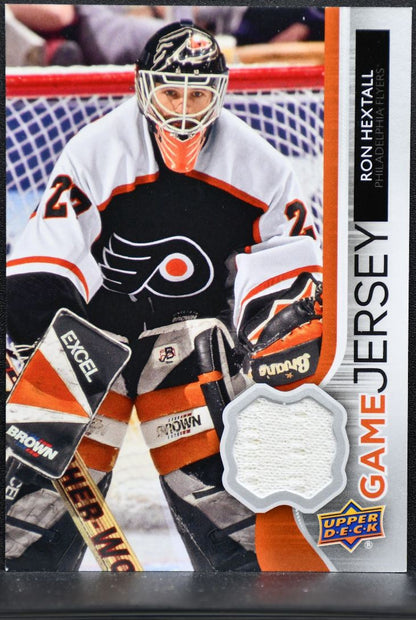 2014-15 UD Series 1 Game Jerseys Ron Hextall GJ-RH Flyers Jersey 9684
