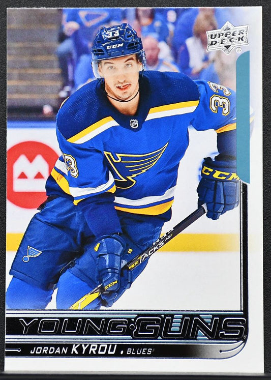 2018-19 Upper Deck Series 1 Young Guns Jordan Kyrou 241 St. Louis Blues RC 7658