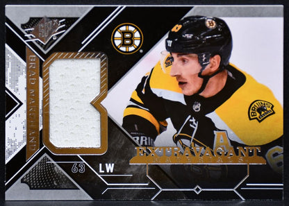 2017-18 SPx Extravagant Materials Brad Marchand EX-BM Boston Bruins Jersey 3404