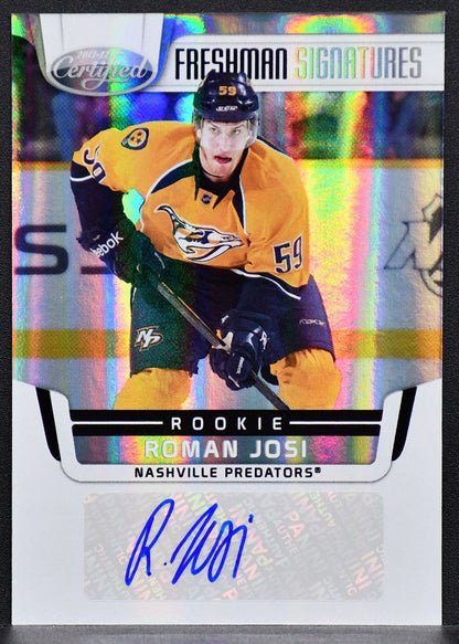 2011-12 Panini Certified Freshman Signatures Roman Josi 234 RC Auto