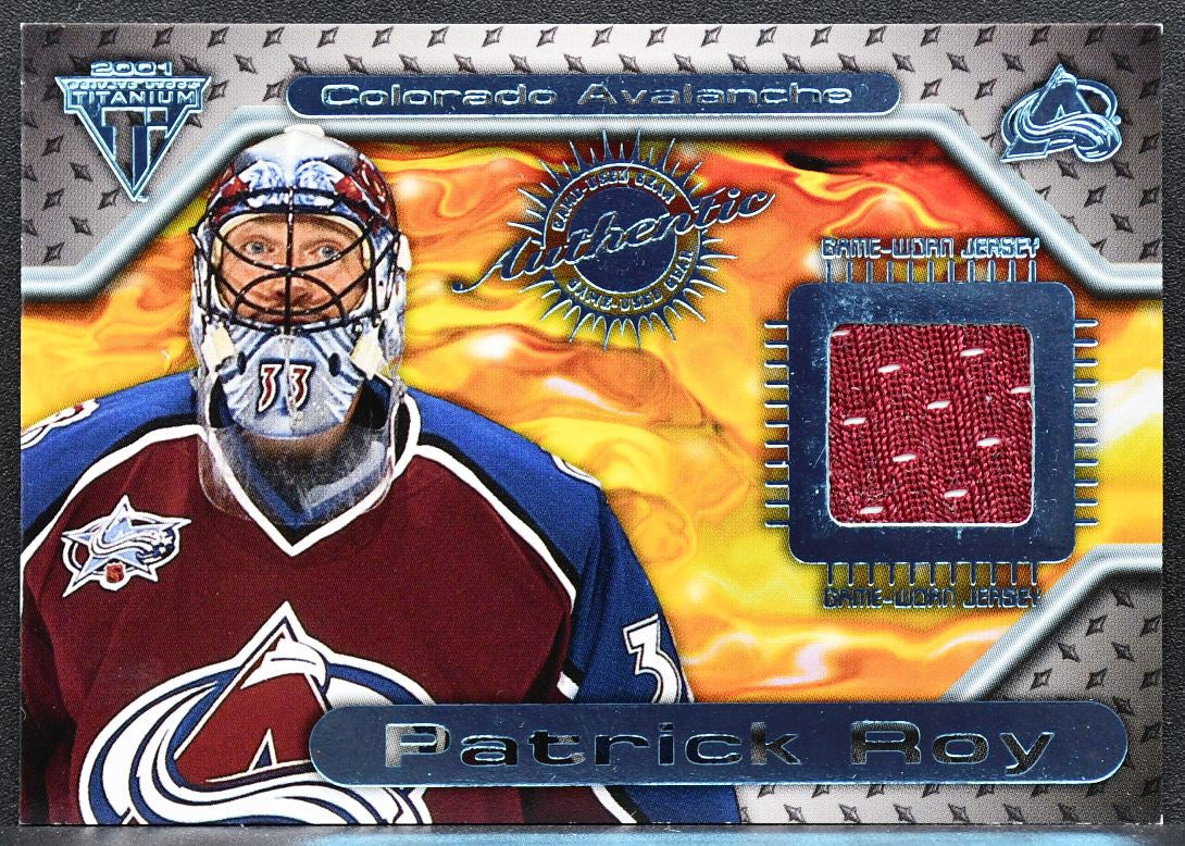 2001-02 Pacific Private Stock Titanium Jersey Patrick Roy 78 Jersey 8616