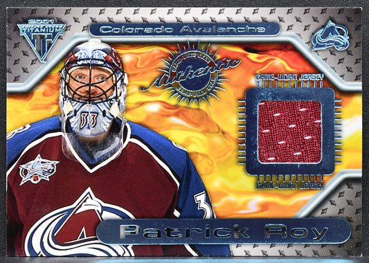 2001-02 Pacific Private Stock Titanium Jersey Patrick Roy 78 Jersey 8616