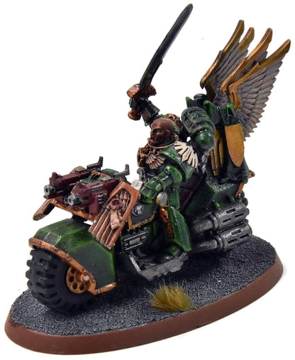 DARK ANGELS Captain On Bike #1 WELL PAINTED METAL Warhammer 40K