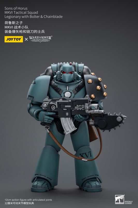 MKVI Tactical Squad Legionary with Bolter & Chainblade Sons of Horus Joy Toy
