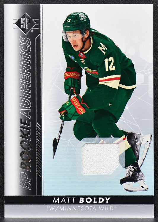 23-24 SP Authentic RC Authentics Jersey Matt Boldy 137 Minnesota Wild RC Jersey 3001