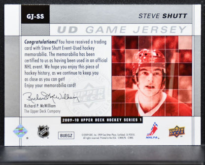 2009-10 Upper Deck Series 1 UD Game Jerseys Steve Shutt Canadiens Jersey 2288