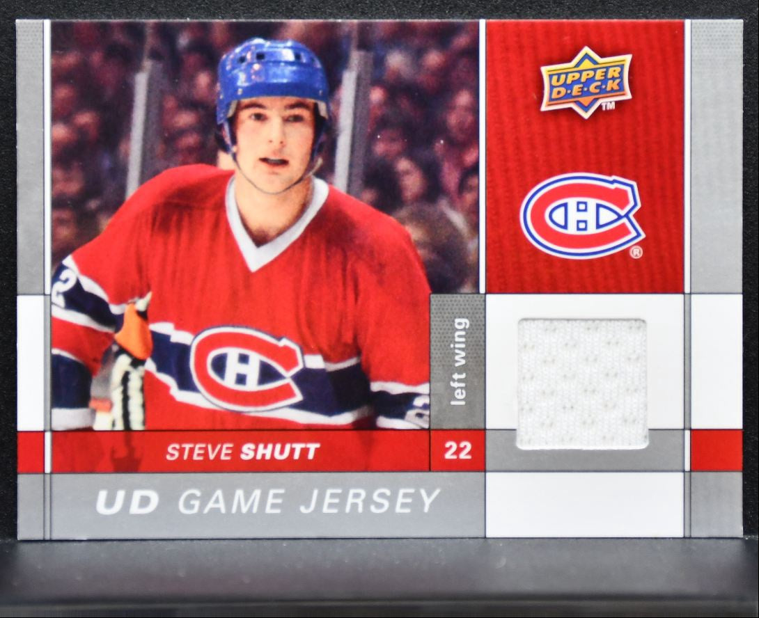 2009-10 Upper Deck Series 1 UD Game Jerseys Steve Shutt Canadiens Jersey 2288