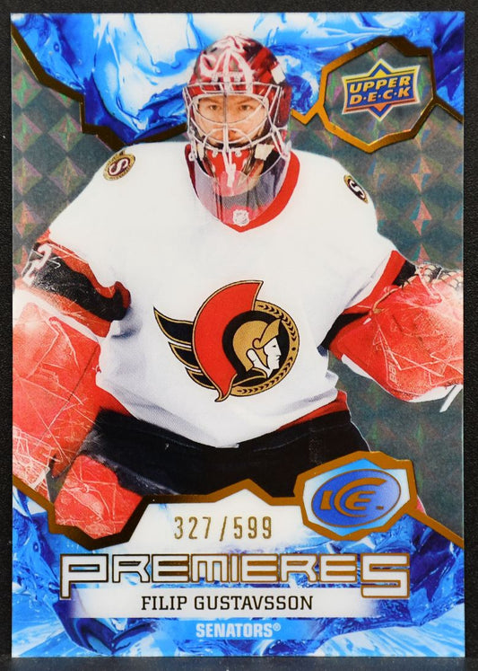 2021-22 Upper Deck Ice Premieres Filip Gustavsson 205 RC 327/599 1272