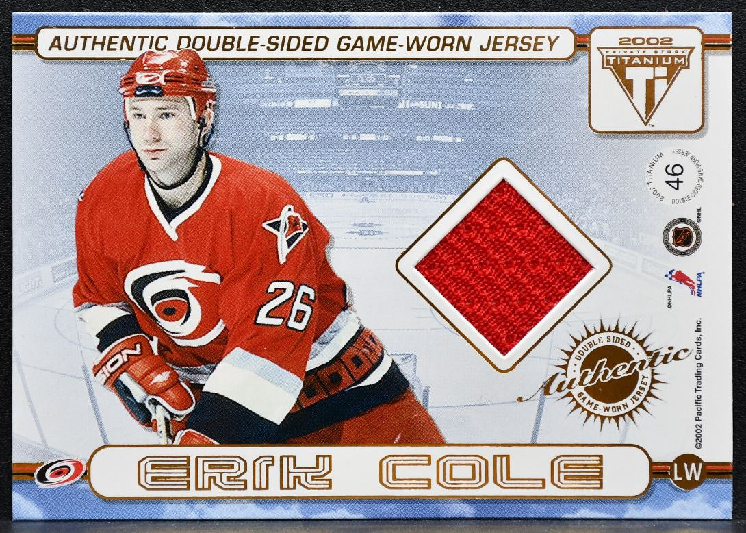 2001-02 Pacific Private Stock Titanium Double-Sided Brind'Amour/Cole Jersey 2868