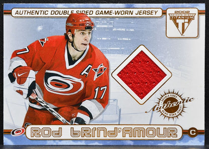 2001-02 Pacific Private Stock Titanium Double-Sided Brind'Amour/Cole Jersey 2868