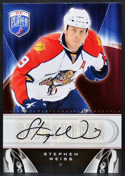 2009-10 Upper Deck Be A Player Signatures Stephen Weiss S-WE Panthers Auto 2254