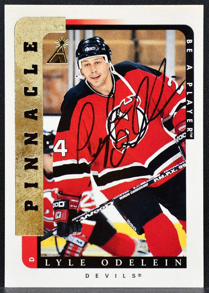 1996-97 Pinnacle Be a Player Autographs Lyle Odelein 148 Devils Auto 1714