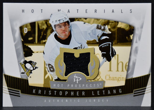 2006-07 Fleer Hot Prospects Materials Kristopher Letang HM-KL Penguins RC Jersey 7146
