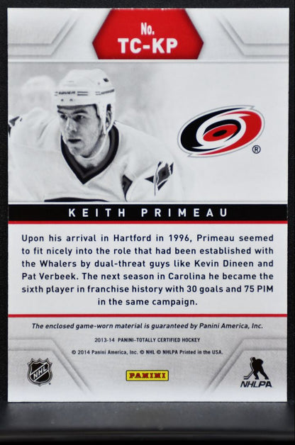 2013-14 Panini Totally Certified Jerseys Red Keith Primeau Jersey 6019