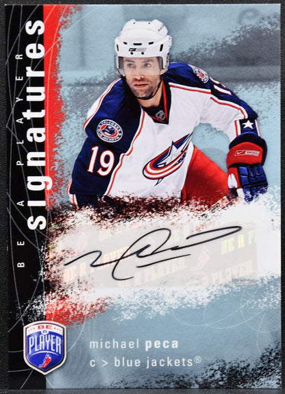 2007-08 UD Be a Player Signatures Michael Peca S-MP Auto 6591