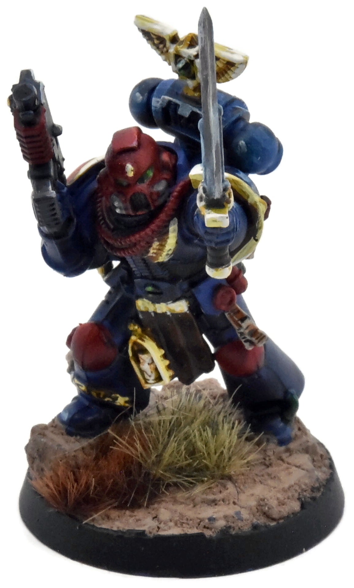 SPACE MARINES Captain #1 WELL PAINTED Warhammer 40K 1383
