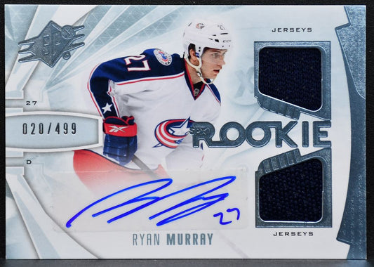 2013-14 SPx Rookie Auto Dual Jersey Ryan Murray Blue Jackets Auto Jersey 8610
