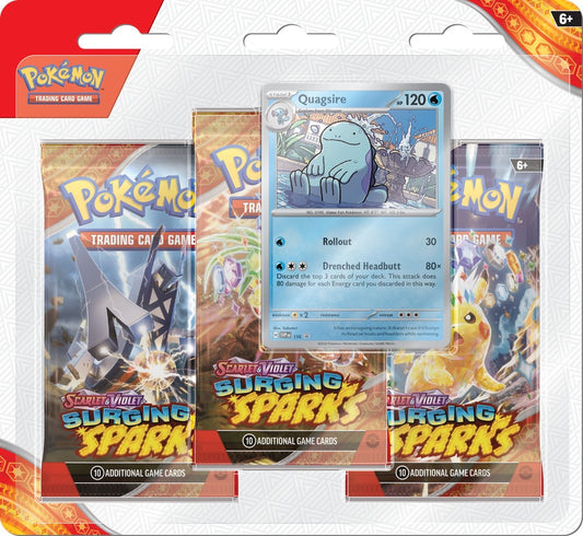 Pokemon Sv8 Surging Sparks 3pk Blister