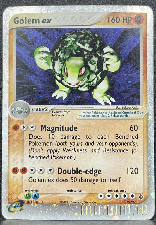 Pokémon TCG Golem ex 91/97 EX Dragon Holo MP