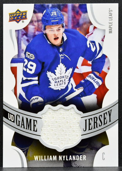 2018-19 UD Series 1 UD Game Jersey William Nylander Maple Leafs Jersey 2730
