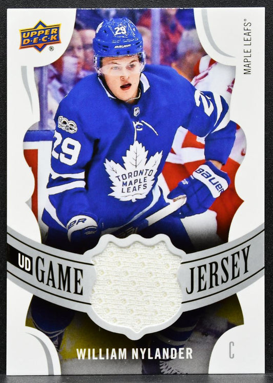2018-19 UD Series 1 UD Game Jersey William Nylander Maple Leafs Jersey 2730