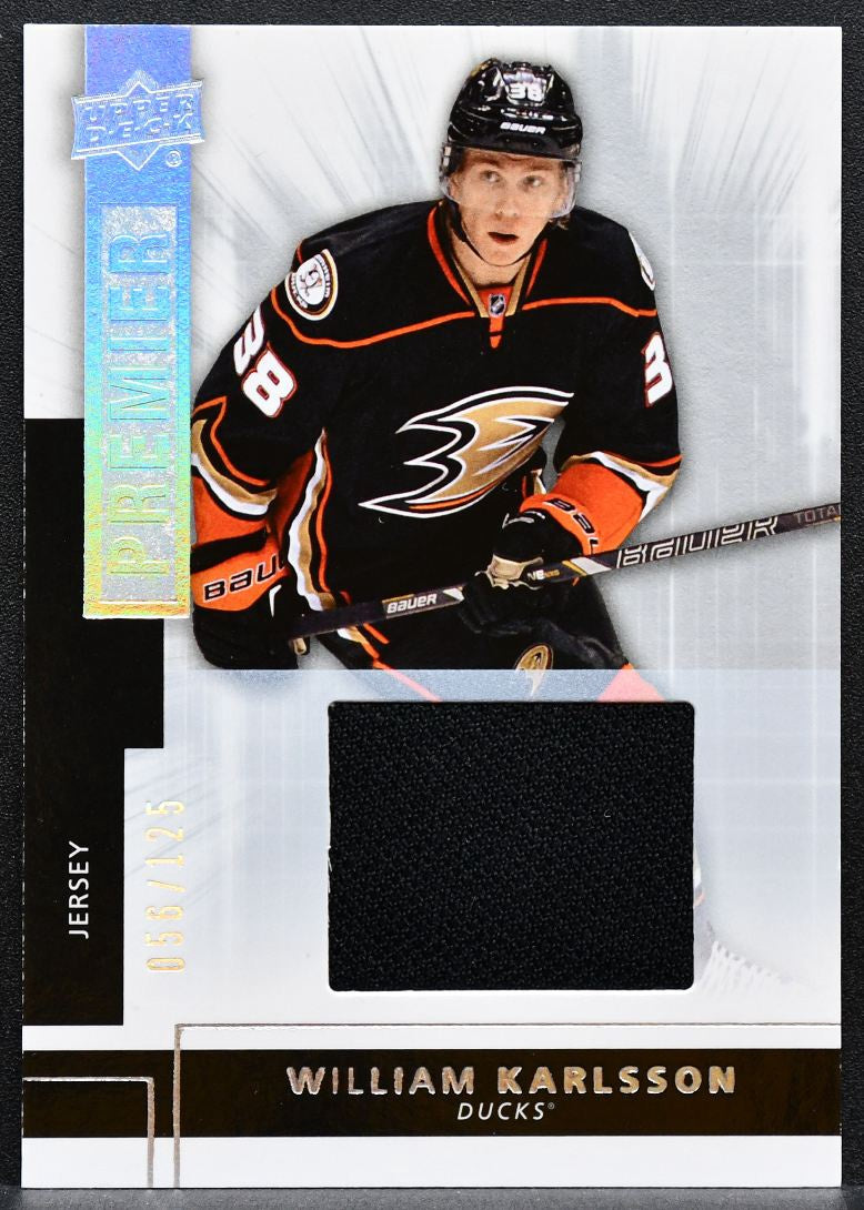 2014-15 UD Premier Rookies Silver Spectrum William Karlsson RC Jersey 0734